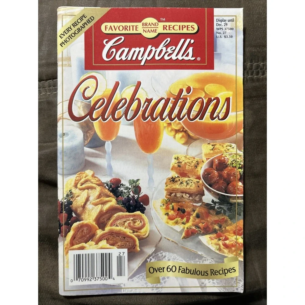 Set Of 2 Campbell Cookbooks: 4 Ingredients Or‎ Less And Celebrations
